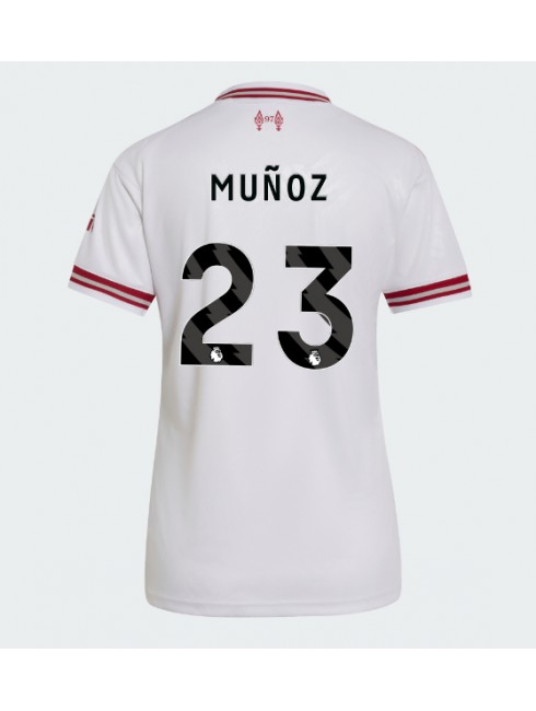 Ženski Nogometna dresi replika Liverpool Victor Munoz #23 Gostujoči 2026-27 Kratek rokav Ženski Nogometna dresi replika Liverpool Victor Munoz #23 Gostujoči 2026-27 Kratek rokav